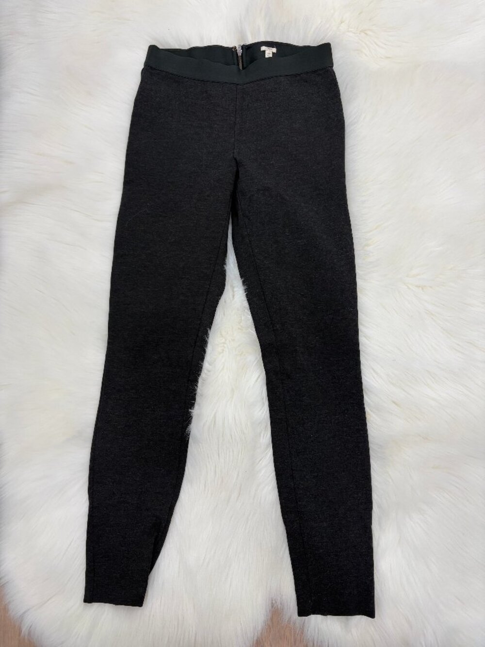 J.Crew Pixie Ponte back-zip style - Charcoal Grey Leggings - Size 4R